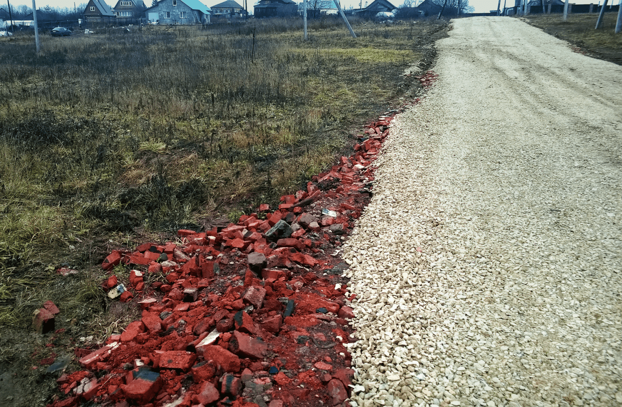 Дорожное покрытие в Кузнецовском затоне